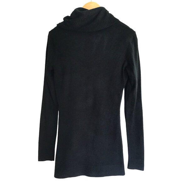 NEW YORK & COMPANY- WOMENS LONG SLEEVE TURTLENECK/ CROWL NECK BLACK SIZE X-SMALL - Picture 2 of 6